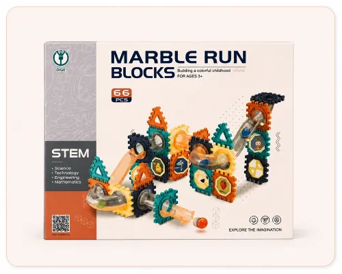 Конструктор Marble Run Blocks 66 деталей STEM