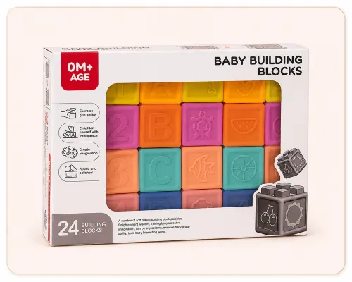 Дитячий конструктор Baby Building Blocks 24 деталі