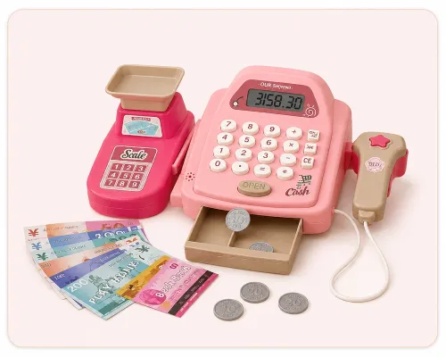 Касовий апарат Shunlikai Toys (рожевий)