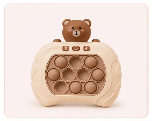 Антистрес іграшка Pop It PRO Bear "Ведмедик" коричневий