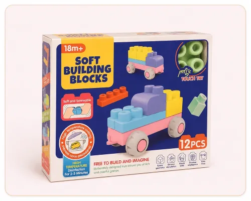 Конструктор гумовий Soft Building Blocks 12 деталей